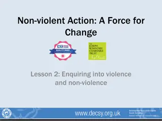 Exploring Violence and Non-Violence in Actions