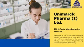 Third-Party Manufacturing Services India | Unimarck Pharma