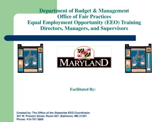 Comprehensive EEO Training for Managers and Supervisors