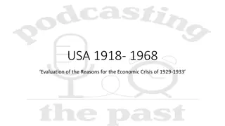 Evaluation of Economic Crisis Causes in 1929-1933: Republican Policies and Factors