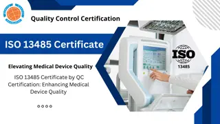 ISO 13485 Certificate | Quality Control Certification