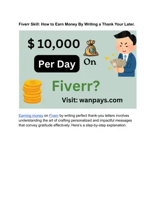 Fiverr Skill_ How to Earn Money By writing a Thank Your Later