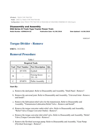 Caterpillar Cat D6G2 XL TRACK-TYPE TRACTOR (Prefix P6G) Service Repair Manual Instant Download (P6G01000 and up)