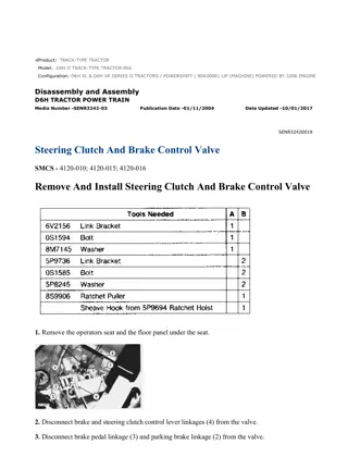 Caterpillar Cat D6H XL and D6H XR SERIES II TRACTOR (Prefix 8SK) Service Repair Manual Instant Download (8SK00001 and up)