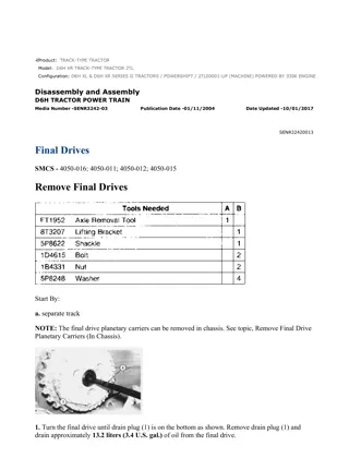 Caterpillar Cat D6H XR TRACK-TYPE TRACTOR (Prefix 2TL) Service Repair Manual Instant Download (2TL00001 and up)