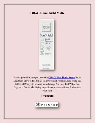 OBAGI Sun Shield Matte SPF 50