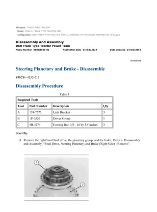 Caterpillar Cat D6R XL TRACK-TYPE TRACTOR (Prefix JEN) Service Repair Manual Instant Download (JEN00001 and up)