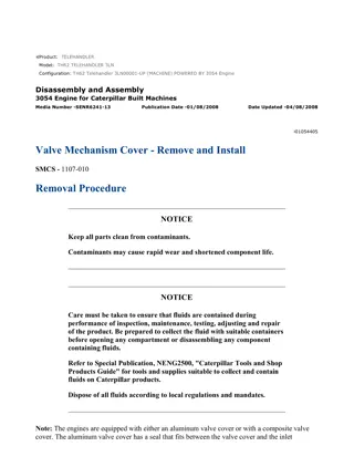 Caterpillar Cat TH62 Telehandler (Prefix 3LN) Service Repair Manual Instant Download (3LN00001 and up)