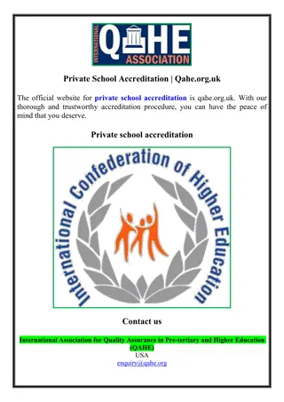 Private School Accreditation | Qahe.org.uk