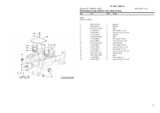 HURLIMANN xt 100 v-drive Tractor Parts Catalogue Manual Instant Download