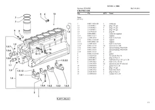 HURLIMANN xt-911 Tractor Parts Catalogue Manual Instant Download (SN 3001 and up)