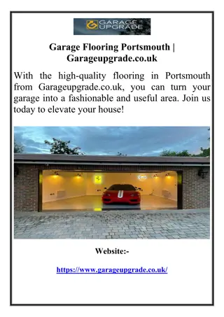 Garage Flooring Portsmouth | Garageupgrade.co.uk