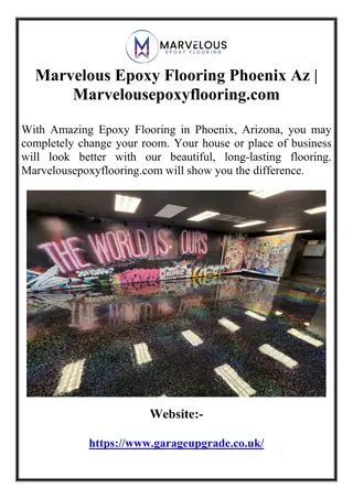 Marvelous Epoxy Flooring Phoenix Az | Marvelousepoxyflooring.com