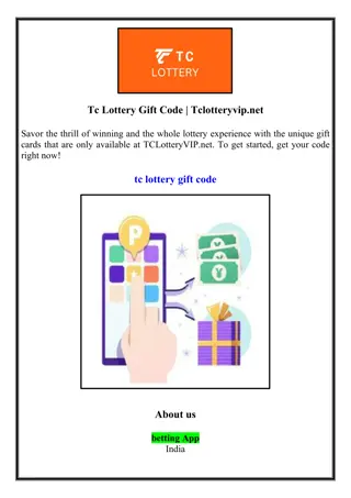 Tc Lottery Gift Code | Tclotteryvip.net