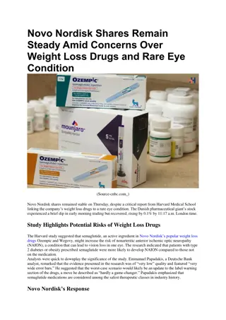 Concerns Over Weight Loss Drugs and Rare Eye Condition