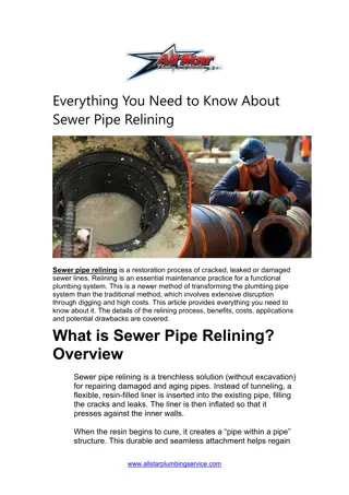 Everything You Need to Know About Sewer Pipe Relining