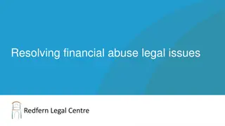 Resolving Financial Abuse: Legal Issues and Consumer Credit Law