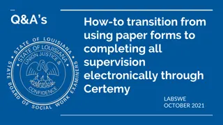 Transitioning to Electronic Supervision with Certemy for LCSW Application
