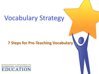 Effective Pre-Teaching Vocabulary Strategies for ELs