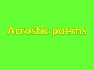 Mastering Acrostic Poems: Writing, Performing, and Enjoying