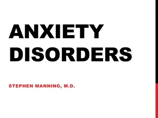 Anxiety Disorders in DSM-5