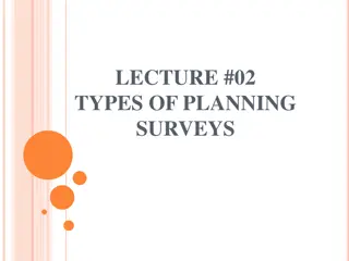 Types of Planning Surveys for Urban Development