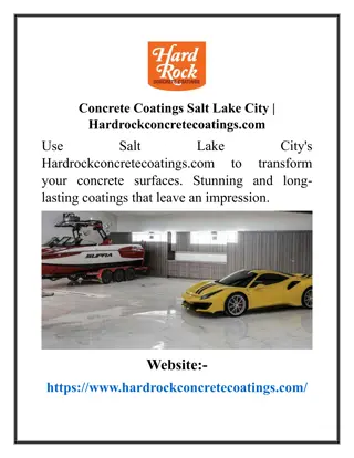 Concrete Coatings Salt Lake City  Hardrockconcretecoatings