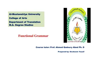 Understanding Systemic Functional Linguistics in Contemporary Language Studies