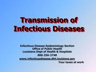 Understanding Transmission of Infectious Diseases in Epidemiology