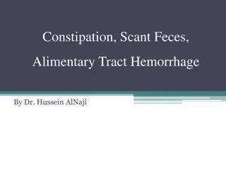 Understanding constipation, scant feces, and alimentary tract hemorrhage in farm animals