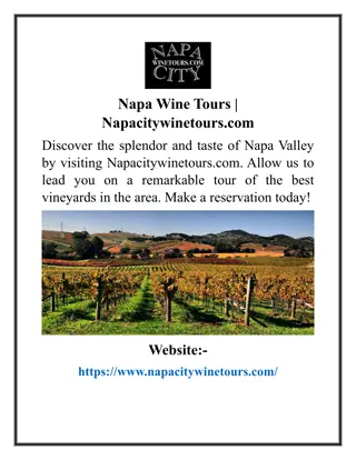 Napa Wine Tours Napacitywinetours