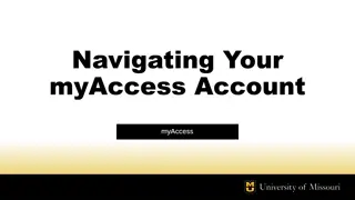 Navigating Your MyAccess Account