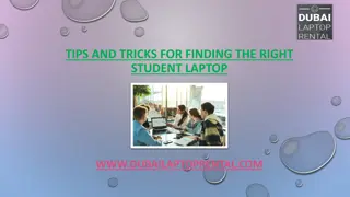 Tips and Tricks for Finding the Right Student Laptop