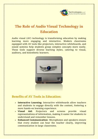 The Role of Audio Visual Technology in Education