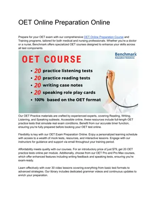 OET Online Preparation Online