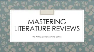 Mastering Literature Reviews: A Comprehensive Guide for Writing Success