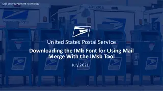 Downloading USPS IMb Font for Mail Merge with IMsb Tool