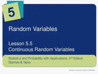 Continuous Random Variables in Statistics