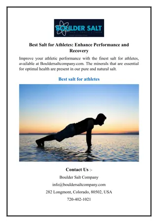 Best Salt for Athletes Enhance Performance and Recovery