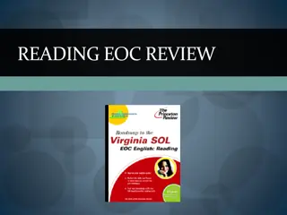 Reading EOC Review: Test Structure, Types of Selections, and Breakdown