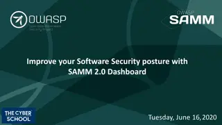 Enhance Software Security with SAMM 2.0 Dashboard