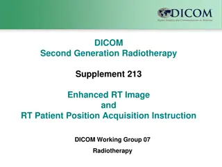 Comprehensive Overview of DICOM Second Generation Radiotherapy Supplement 213