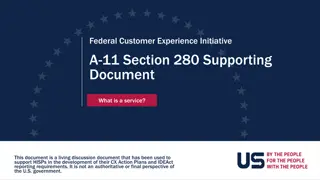 Federal Customer Experience Initiative