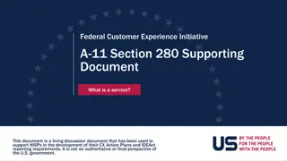 Understanding Federal Customer Experience Initiative