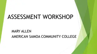 Assessment Workshop at American Samoa Community College