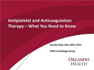 Antiplatelet and Anticoagulation Therapy in Cardiology