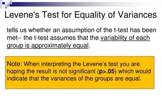 Understanding Statistical Tests: Levene's Test vs. T-Test