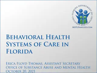 Comparative Analysis of Behavioral Health Services in Florida