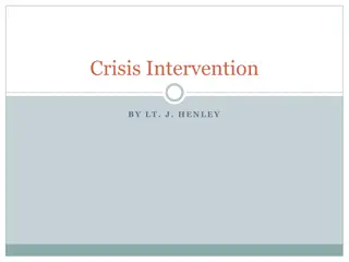 Crisis Intervention and CIT in Corrections