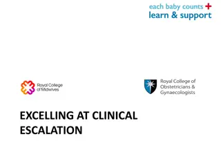 Clinical Escalation: Building Effective Communication in Maternity Units
